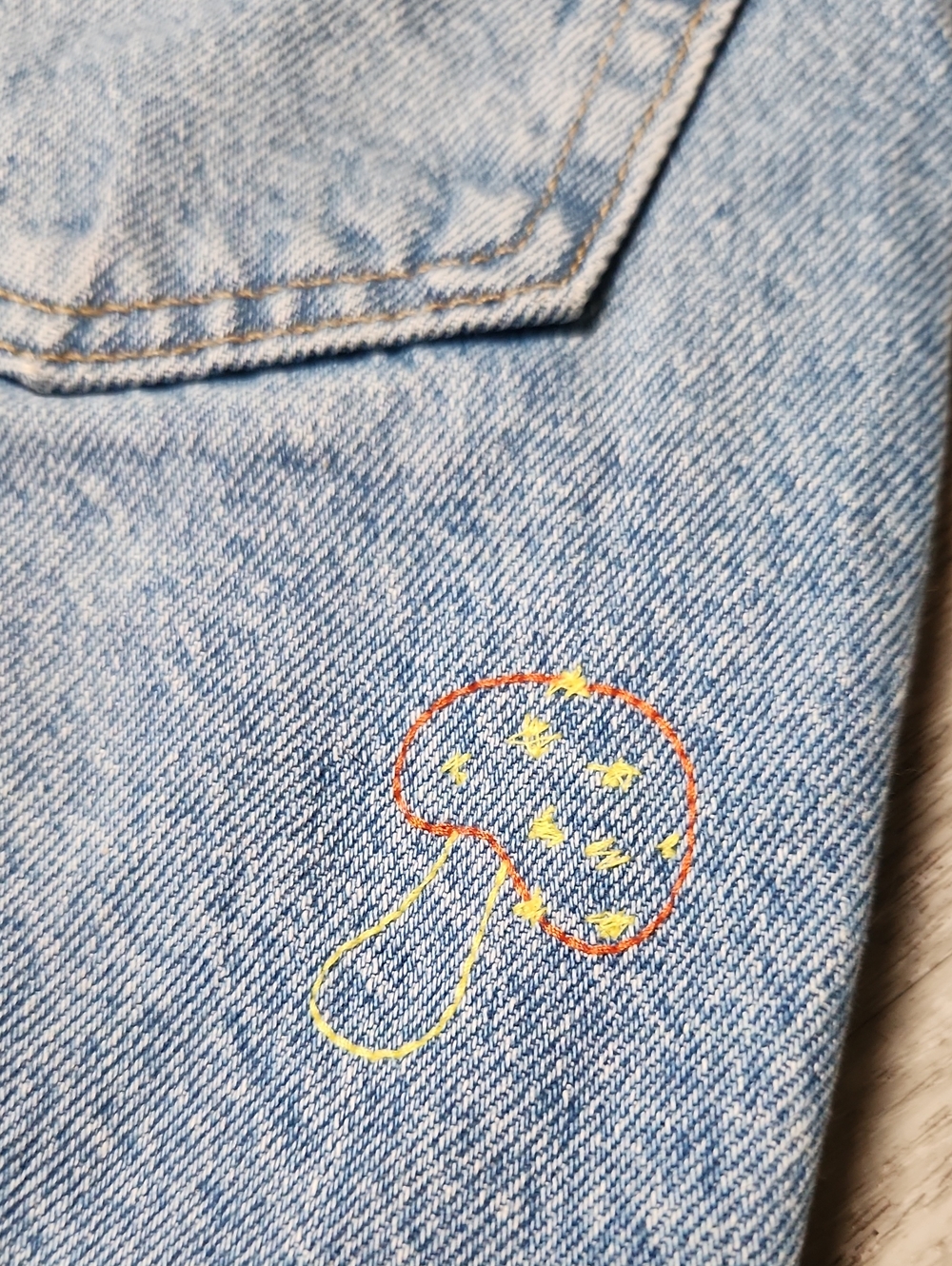 Levis Light Blue Distressed Denim Jean Shorts - Picture 9 of 11